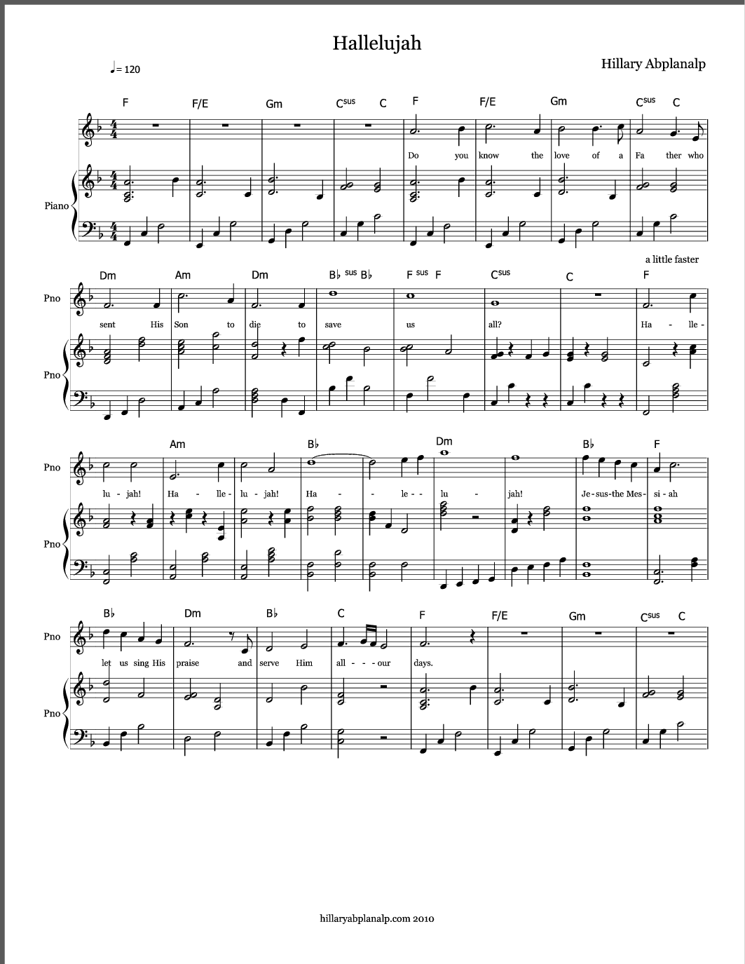 Rufus wainwright hallelujah sheet music free pdf